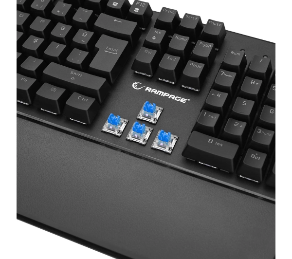 Rampage KB-R86 UMBRA Kaicheng Blue Switch Czarny