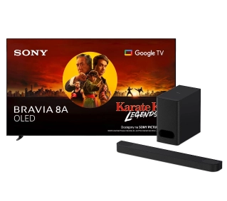 Sony BRAVIA 8A K-77XR8A 77" 4K OLED 120Hz Google TV Dolby Vision Dolby Atmos DTS-X HDMI 2.1 + Soundbar Theater Bar 6 - Kup na Raty - RRSO 0%
