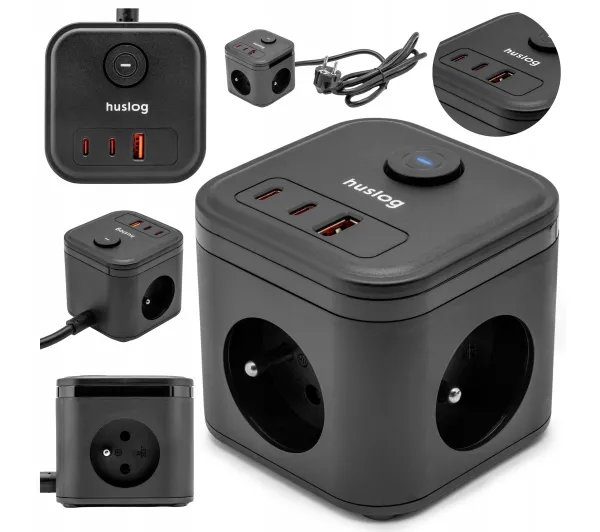 Huslog HUS1002 PD 20W 1,4m Czarny