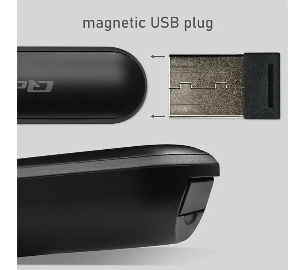 Qoltec 50631 Prezenter 4w1 USB 3.0 2.4GHz Czarny
