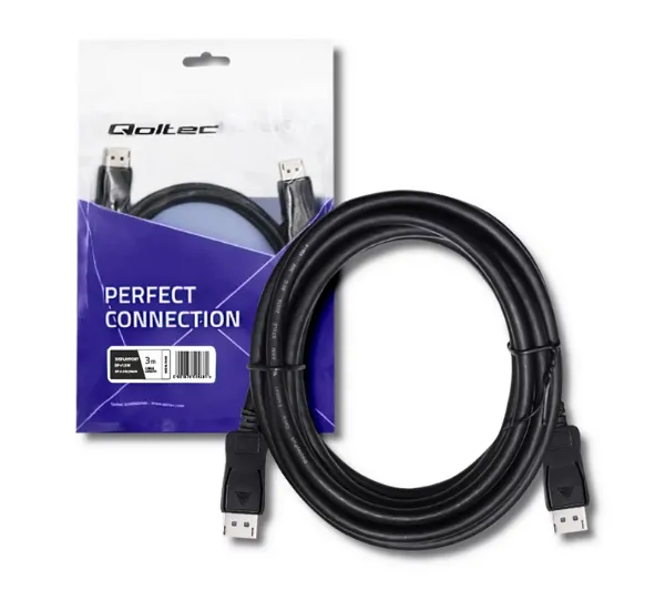 Qoltec V1.3 50468 3m Czarny