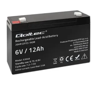 Qoltec 53048 AGM 6V 12Ah