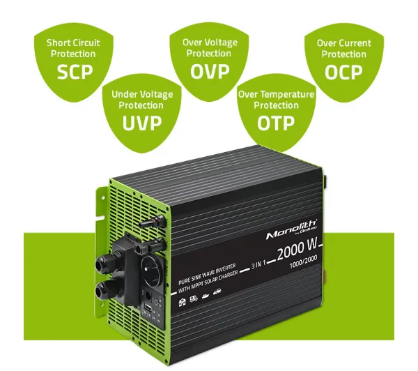 Qoltec Monolith 3w1 12/230V 1000/2000W - Kup na Raty - RRSO 0%