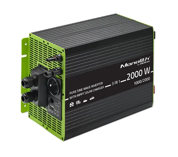 Qoltec Monolith 3w1 12/230V 1000/2000W - Kup na Raty - RRSO 0%