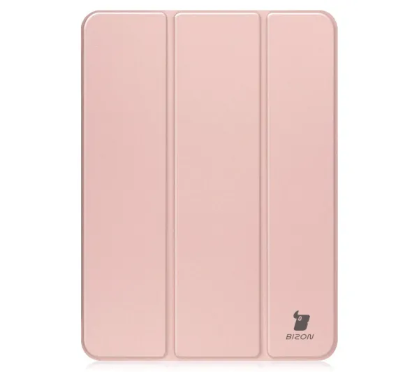 Bizon Case Tab Clear Matt z klapką do iPad Pro 11" 2025 / 2024 Różowy