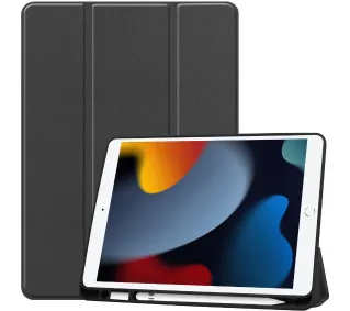 Bizon Case Tab Lizard z klapką do iPad 9/8/7 10.2 2021/2020/2019 Czarny