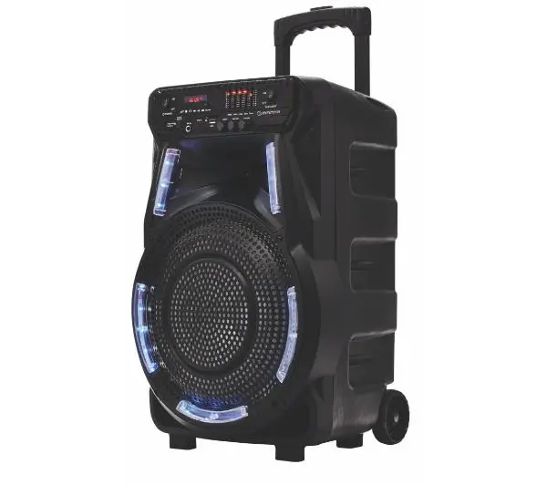 Manta SPK5033 40W Bluetooth Radio FM Mikrofon Karaoke Czarny + Słuchawki MNH02 - ⚡ EURO HIT CENOWY! ⚡ - Kup na Raty - RRSO 0%