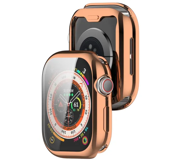 Bizon Case Watch Felipe do Apple Watch 11 / 10 46mm Różowozłoty
