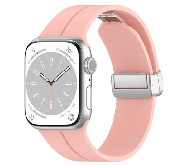 Bizon Strap Watch Silicone L do Apple Watch 38/40/41/42 mm Różowy