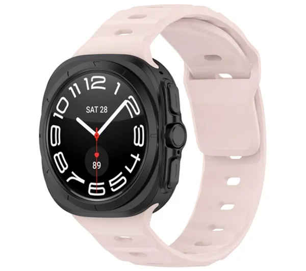 Bizon Strap Watch Silicone G do Samsung Galaxy Watch Ultra 2 / 1 47mm Różowy