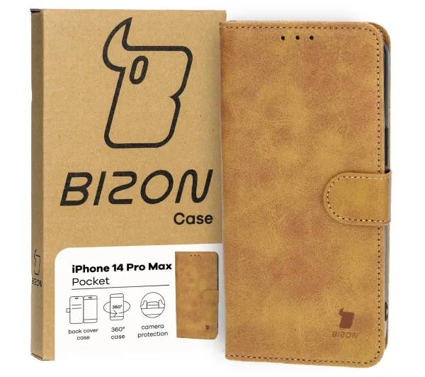 Bizon Pocket do Apple iPhone 14 Pro Max Brązowy