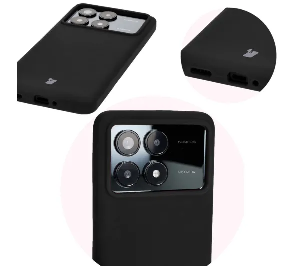 Bizon Soft Case do Xiaomi Poco F6 Pro Czarny