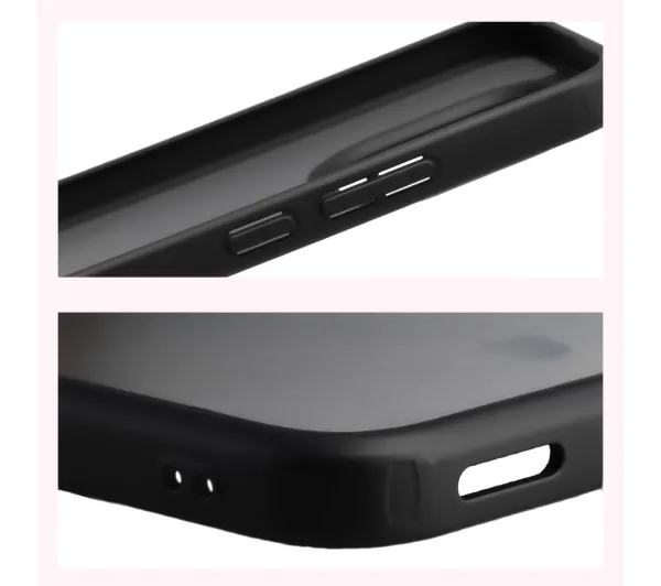 Bizon Angelo do Xiaomi 15T Przydymione z czarną ramką