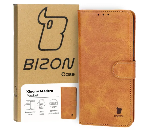 Bizon Pocket do Xiaomi 14 Ultra Brązowy