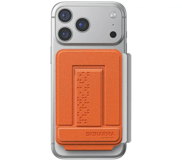 SKINARMA Portfel magnetyczny składany tripod pomarańczowy
