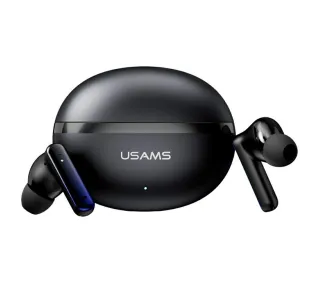 USAMS Echo E02 TWS ANC+ENC Dokanałowe Bluetooth 5.3 Czarny