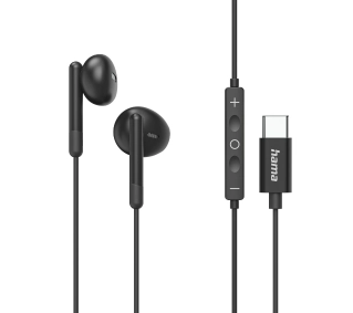 Hama Classy USB-C Douszne Mikrofon Czarny