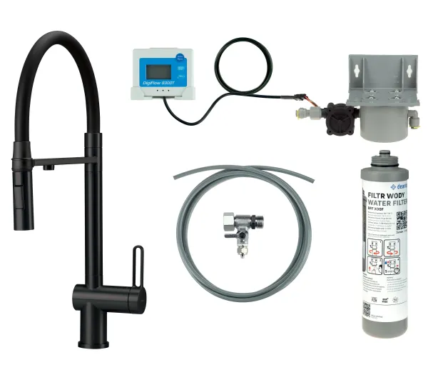 Baterie kuchenne - Deante Magnetic BRMFN75M Czarny Stal szlachetna