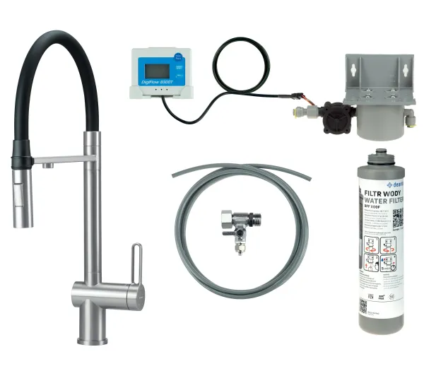 Baterie kuchenne - Deante Magnetic BRMFF75M Stal szlachetna szczotkowana