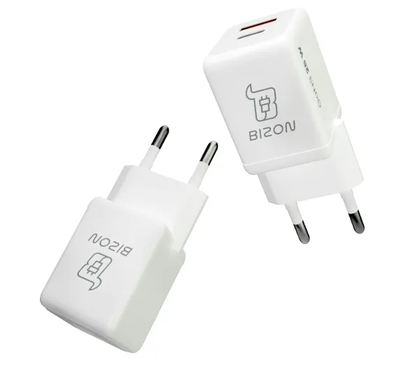 Bizon VT-25B GaN3 USB-C USB-A PD QC4.0 25W Biały