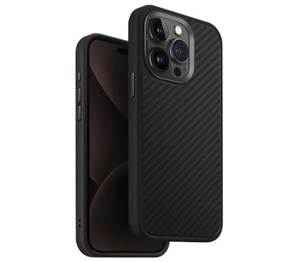 UNIQ Keva iPhone 15 Pro Max 6.7" Magclick Charging Czarny