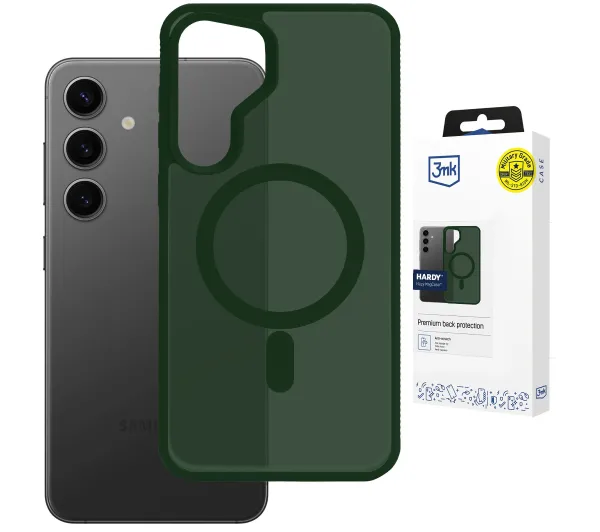 3mk Hardy Hazy MagCase do Galaxy S25 Zielony