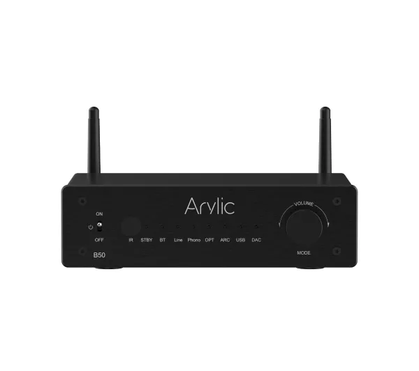 Arylic B50 Multi Wejściowy Wzmacniacz Audio z Odbiornikiem i Nadajnikiem Bluetooth