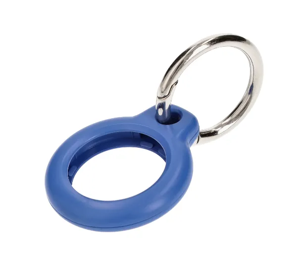 Bizon z kółkiem do kluczy Case Locator Keychain do AirTag Niebieski