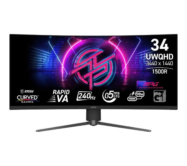 MSI MPG 346CQRF X24 34" UWQHD Rapid VA 240Hz 0,5ms Zakrzywiony Gamingowy