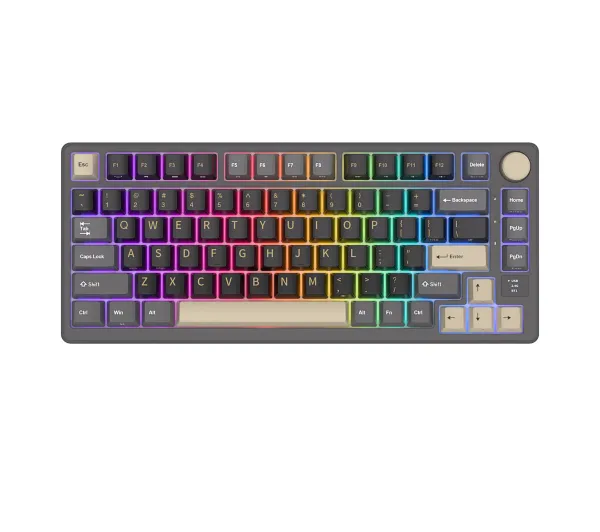 Royal Kludge RK-M75 Phantom Silver Switch Szaro-Czarny