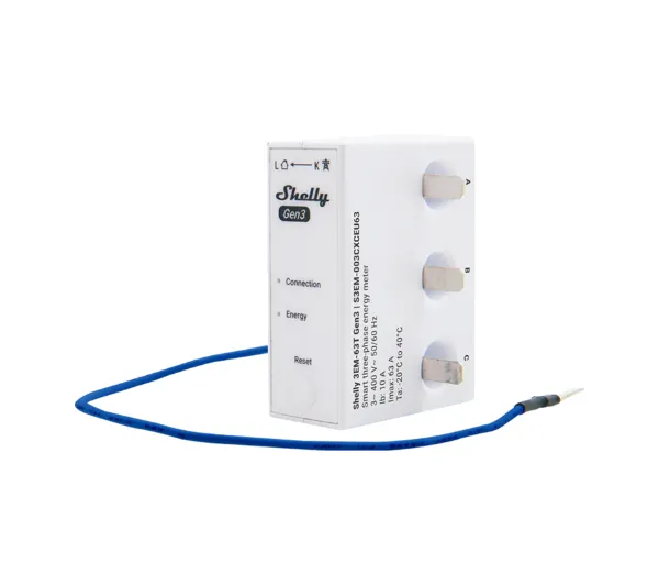Miernik zużycia energii SHELLY 3EM-63T Wi-Fi