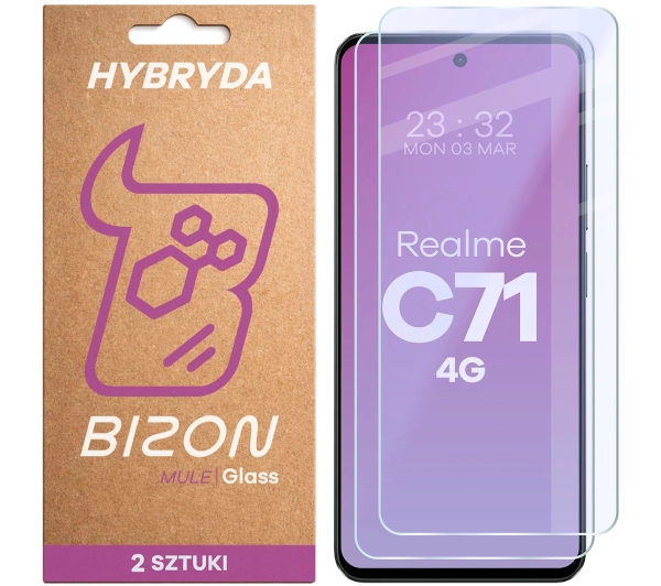 Bizon elastyczne Glass Mule Duo do Realme C71 4G 2 sztuki