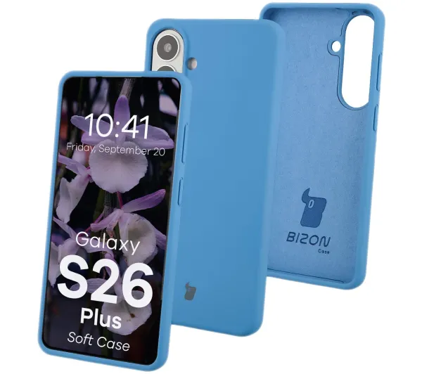 Bizon Soft do Galaxy S26 Plus Niebieski