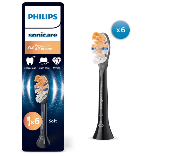 Philips Sonicare A3 Premium All-in-One HX9096/88 6szt.