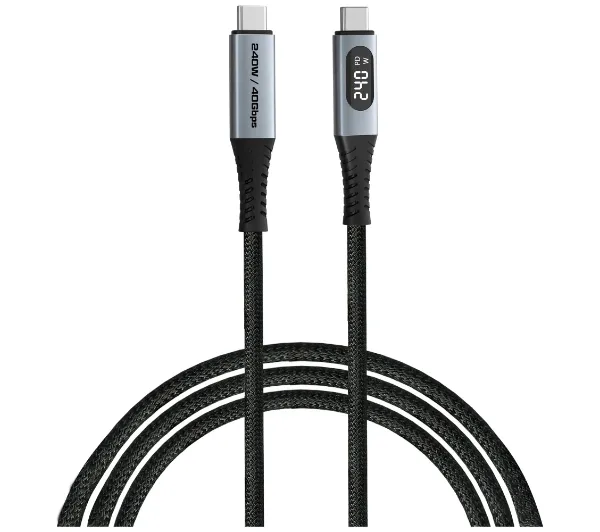 Verbatim 31849 Sync & Charge 40Gb/s wyświetlacz USB-C do USB-C 240W 1,2m Czarny