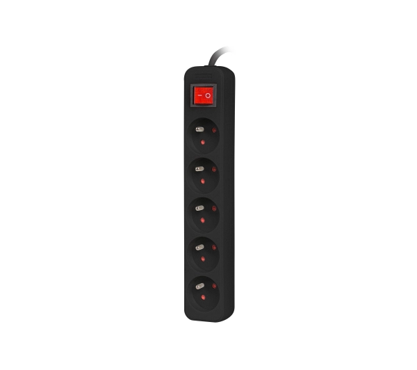 Lanberg PS1-05E-0300-BK 5 gniazd 3m Czarny