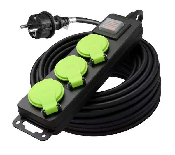 Vayox VA0376-20 3 gniazda 20m Czarny