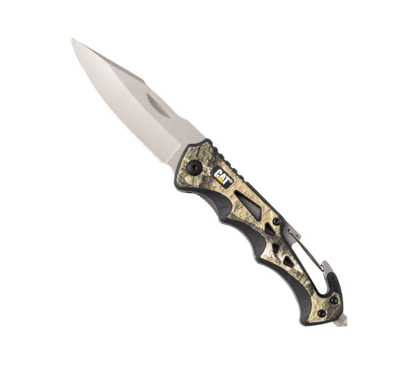 CAT Folding Knife Real Tree Camouflage 19cm