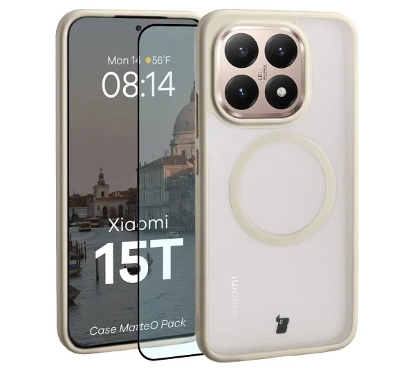 Bizon MatteO Pack do Xiaomi 15T Beżowy