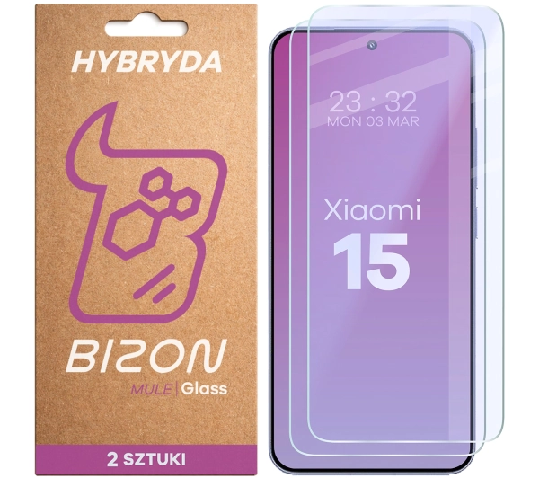 Bizon elastyczne Glass Mule Duo do Xiaomi 15 2 sztuki