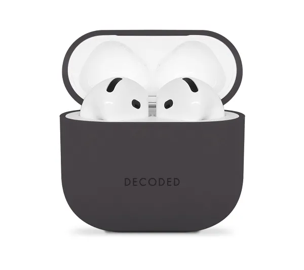 Decoded Silicone Aircase do AirPods 4 Charcoal