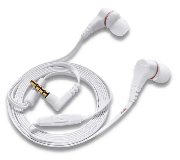 Magnat LZR 340 Dokanałowe Mikrofon Biało-złote