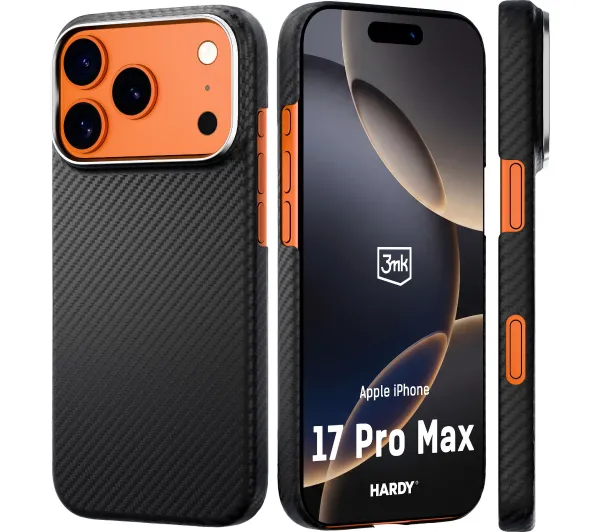 Etui z włókna z MagSafe na Apple iPhone 17 Pro Max 3mk Aramid MagCase