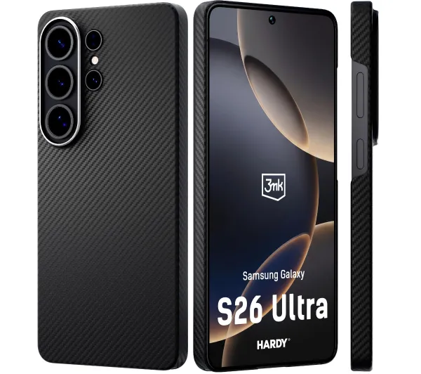 3mk Hardy Aramid MagCase do Galaxy S26 Ultra Czarny