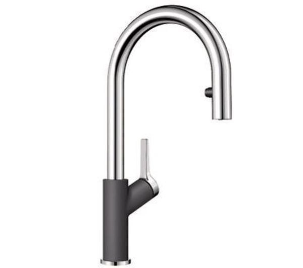 Baterie kuchenne - Blanco CARENA-S VARIO 521359 Szarość skały/Chrom