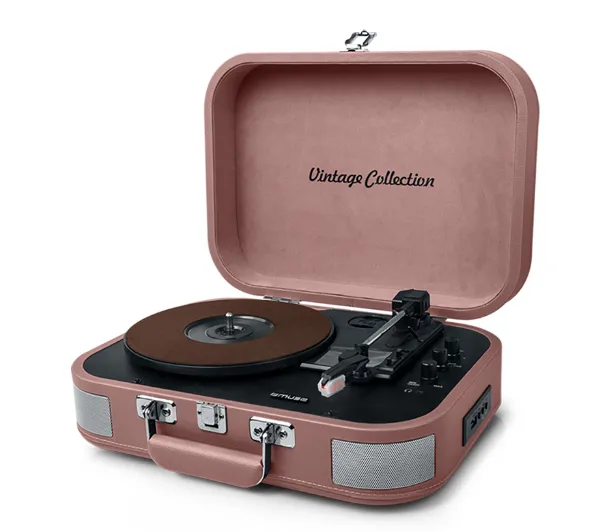 Gramofon Vintage Muse Głośniki Stereo Przenośny 33/45/78 Rpm Bluetooth Usb