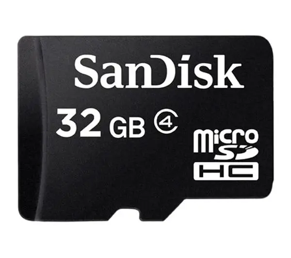 SANDISK microSDHC 32GB Class 4 + adapter SD