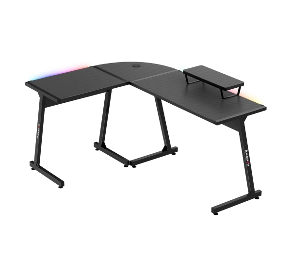 Huzaro Hero 6.0 Black RGB 147cm Czarny