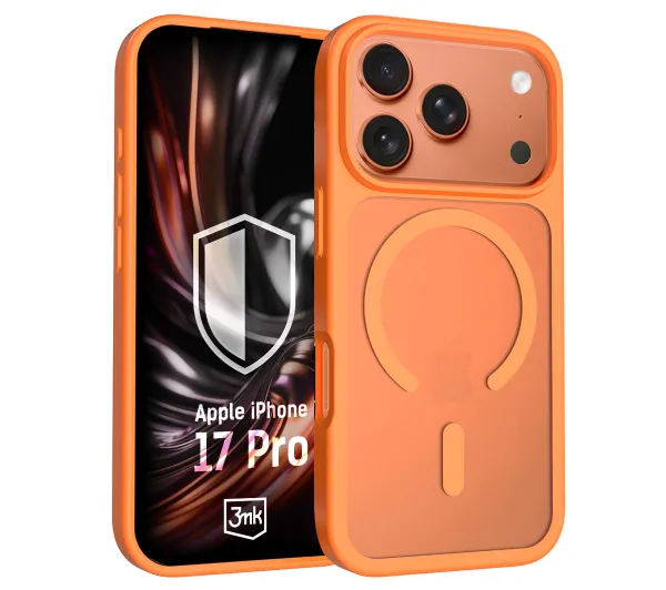 3mk Hardy Hazy MagCase do iPhone 17 Pro Pomarańczowy
