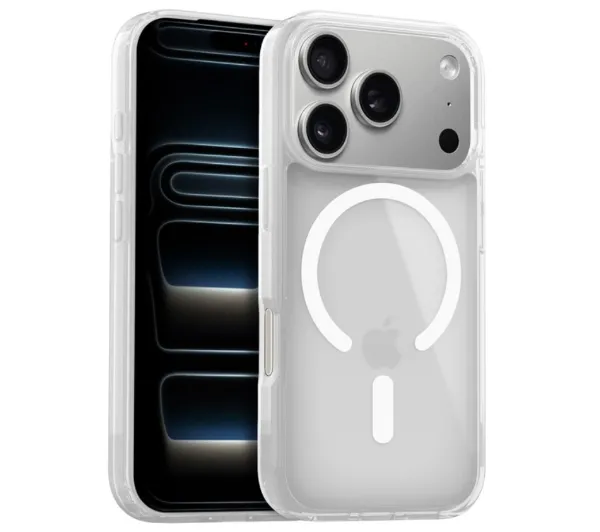 Crong Hybrid Matte Magnetic MagSafe do iPhone 17 Biały